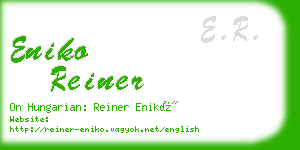 eniko reiner business card